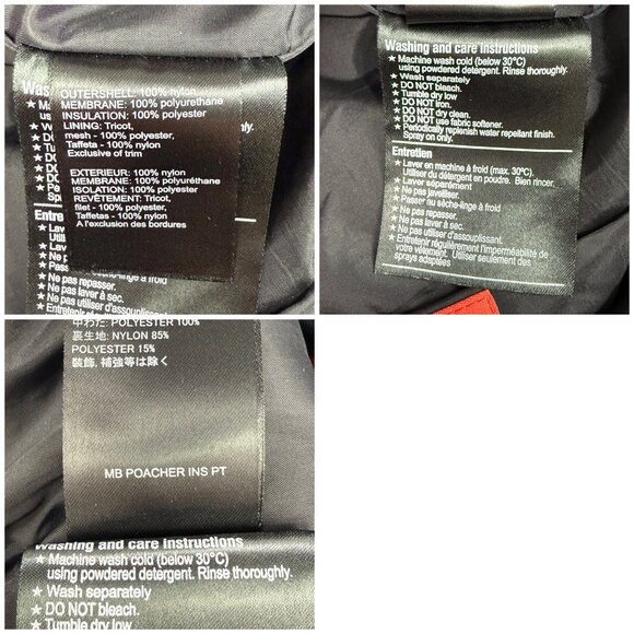 Burton Snowboarding Pants Mens Small Black MB Poacher Dry Ride Zip Pockets Ski - Picture 8 of 11